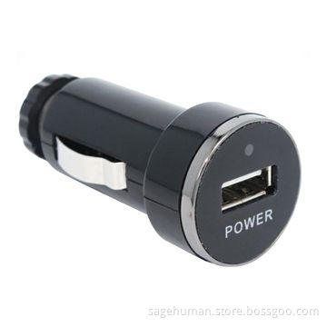 Car Charger for iPod/iPhone, 5V DC/1A Output and 12 to 24V Input Voltages